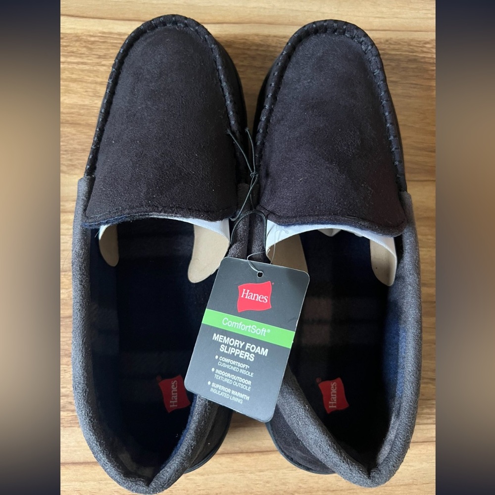 Hanes Memory Foam Slippers (S)